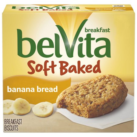 0044000034207 - BELVITA SOFT BAKED BANANA BREAD BREAKFAST BISCUITS, 1.76 OZ, 5 COUNT
