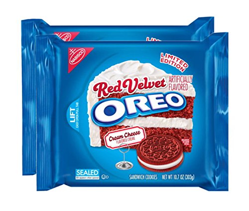 0044000039455 - NABISCO, OREO, LIMITED EDITION, RED VELVET SANDWICH COOKIES WITH CREAM CHEESE FLAVORED CREME, 10.7OZ BAG (PACK OF 2)