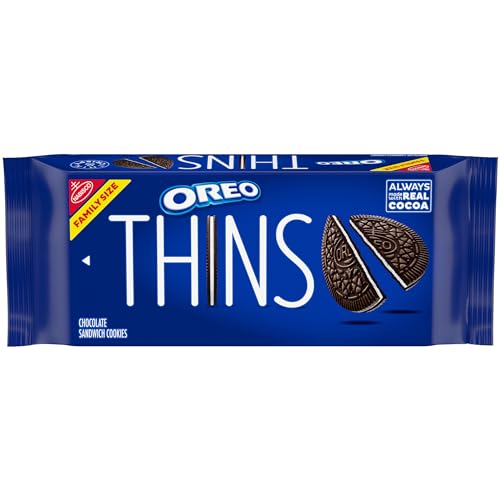 0044000060169 - OREO THINS CHOCOLATE SANDWICH COOKIES, FAMILY SIZE, 11.78 OZ