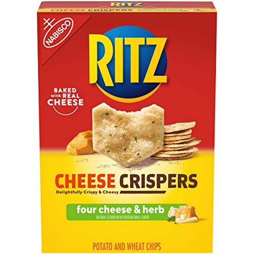 0044000063801 - RITZ CHEESE CRISPERS FOUR CHEESE AND HERB CHIPS, 7 OZ