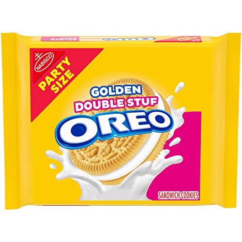 0044000069834 - OREO DOUBLE STUF GOLDEN SANDWICH COOKIES, PARTY SIZE, 26.7 OZ PACK