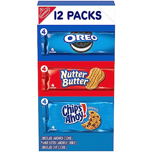 0044000074869 - NABISCO COOKIE VARIETY PACK, OREO, NUTTER BUTTER, CHIPS AHOY!, 12 SNACK PACKS