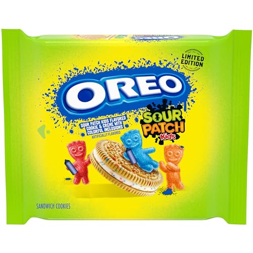 0044000077068 - OREO SOUR PATCH KIDS SANDWICH COOKIES, LIMITED EDITION, 10.68 OZ
