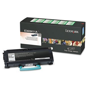 0044112374895 - E360H11A HIGH-YIELD TONER, 9000 PAGE-YIELD, BLACK BY LEXMARK (CATALOG CATEGORY: COMPUTER/SUPPLIES & DATA STORAGE / PRINTER SUPPLIES/ACCESSORIES)
