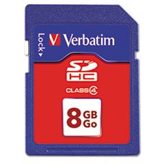 0044112473765 - VERBATIM - FLASH MEMORY CARD - 8 GB - CLASS 2 - SDHC