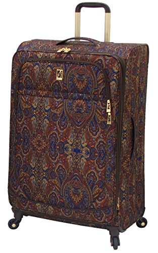 0044142738728 - LONDON FOG SOHO 29 INCH EXPANDABLE SPINNER, BROWN PAISLEY, ONE SIZE