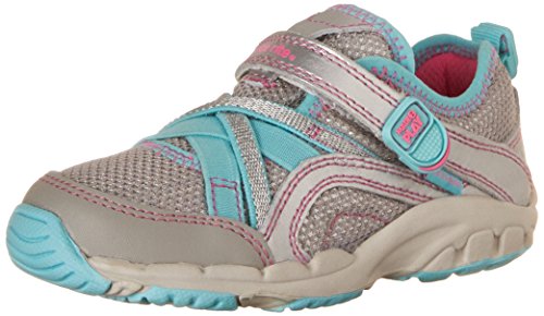 0044214023912 - STRIDE RITE MADE 2 PLAY BABY SERENA SNEAKER (TODDLER), SILVER/BLUE, 7 M US TODDLER