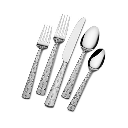0044228033983 - GOURMET BASICS BY MIKASA TORY FROST 20-PIECE FLATWARE SET, SERVICE FOR 4