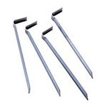 0044365001401 - SUNCAST 8-INCH METAL GARDEN STAKES, SILVER (PACK OF 4)