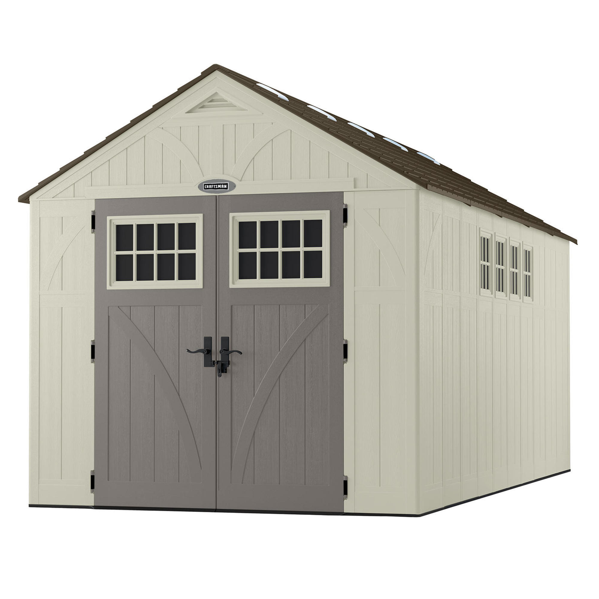 0044365023205 - 8' 4.5 X 16' 1 RESIN SHED - 882 CU. FT. - EXCLUSIVE VERSATRACK&#8482; COMPATIBILITY