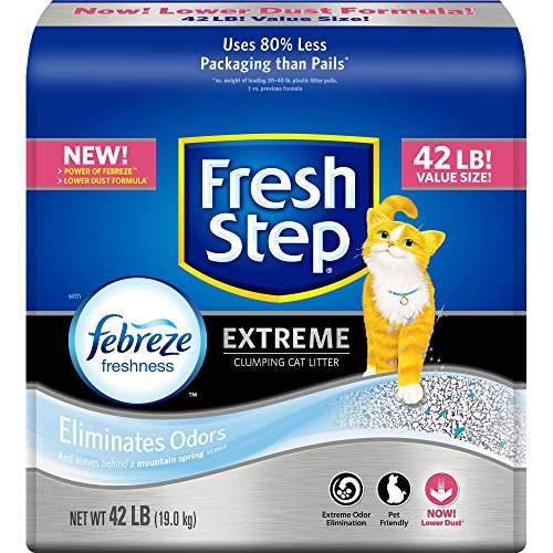 0044600306797 - FRESH STEP EXTREME ODOR CONTROL SCOOPABLE CLUMPING CAT LITTER, 42 LBS.