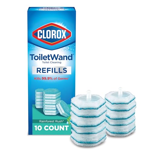 0044600313924 - TOILETWAND DISPOSABLE CLEANING HEAD REFILLS 10CT, RAINFOREST RUSH