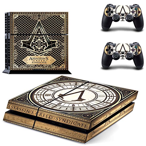 4468756217633 - CAN® PS4 CONSOLE DESIGNER PROTECTIVE VINYL SKIN DECAL COVER FOR SONY PLAYSTATION 4 & REMOTE DUALSHOCK 4 WIRELESS CONTROLLER STICKERS - ASSASSIN'S CREED SYNDICATE