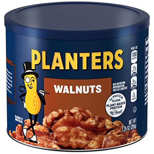 0044710044602 - PLANTERS WALNUTS CAN, 7.25 OZ. (6-PACK)