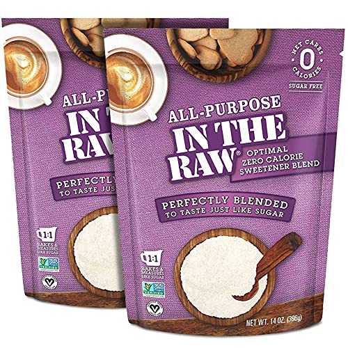 0044800580904 - ALL-PURPOSE IN THE RAW NATURE’S ZERO-CALORIE SWEETENER, BLENDED TO TASTE JUST LIKE SUGAR, 14OZ. BAG (2 PACK)