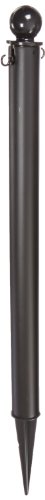 0044865954030 - MR. CHAIN 95403-6 DELUXE GROUND POLE, 2-1/2 DIAMETER X 35 HEIGHT, BLACK (PACK OF 6)