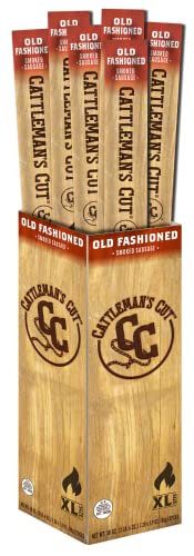 0044900304370 - CATTLEMANS CUT OLD FASHIONED SMOKED SAUSAGES, XL SIZE, 1.9 OUNCE (PACK OF 20)