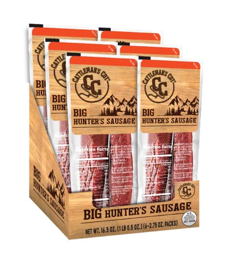 0044900305063 - CATTLEMANS CUT BIG HUNTERS SAUSAGE, 2.75 OUNCE (PACK OF 6)