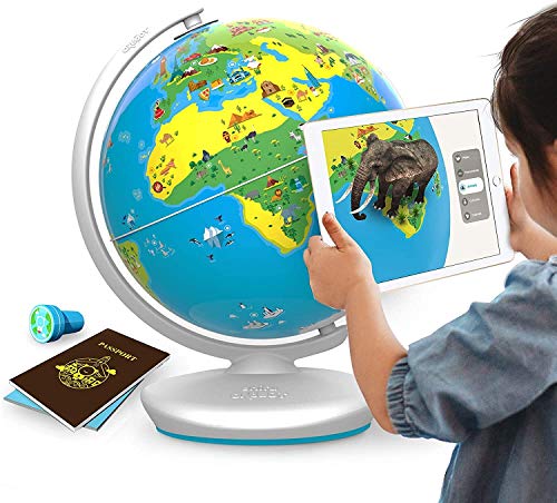 4501517003431 - ORBOOT EARTH BY PLAYSHIFU (APP BASED): INTERACTIVE AR GLOBE FOR KIDS, STEM TOY AGES 4-10, EDUCATIONAL GIFT FOR BOYS & GIRLS (NO BORDERS, NO NAMES ON GLOBE)