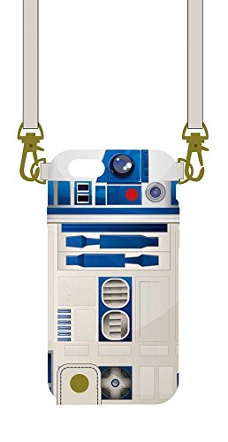 4536219778257 - GOURMANDISE STAR WARS IPHONE6 CORRESPONDING LEATHER CASE (WITH NECK STRAP) R2-D2 STW-39B