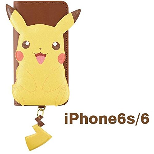 4536219833598 - POKEMON POCKET MONSTERS FLIP CASE WITH TAIL KEY CHARM FOR IPHONE 6S/6 (PIKACHU)