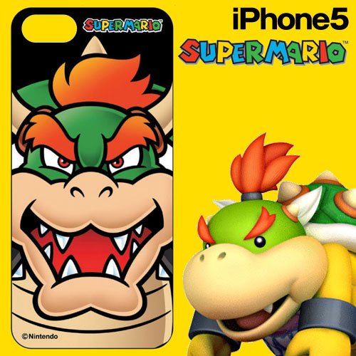 4545403510337 - SUPER MARIO IPHONE5 ONLY DECORE WEAR FOR IPHONE5 HARD COVER SUPER MARIO 02 BOWSER FACE 5H (JAPAN IMPORT)