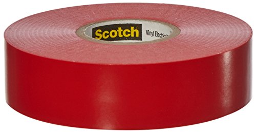 4547452394234 - SCOTCH VINYL COLOR CODING ELECTRICAL TAPE 35, 3/4 IN X 66 FT, RED