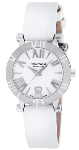 4548962267988 - TIFFANY & CO. WATCH ATLAS WHITE DIAL AUTOMATIC WINDING ALLIGATOR LEATHER BELT Z1300.68.11A20A71A