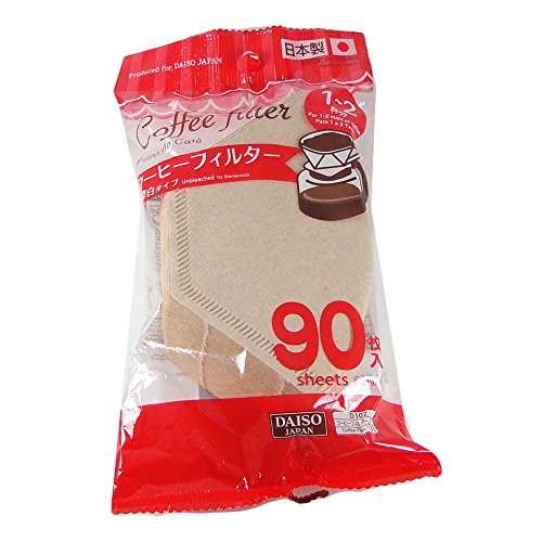 4549131124170 - DAISO COFFEE FILTER PAPER 101 BROWN 90 PIECES X 2 BAGS