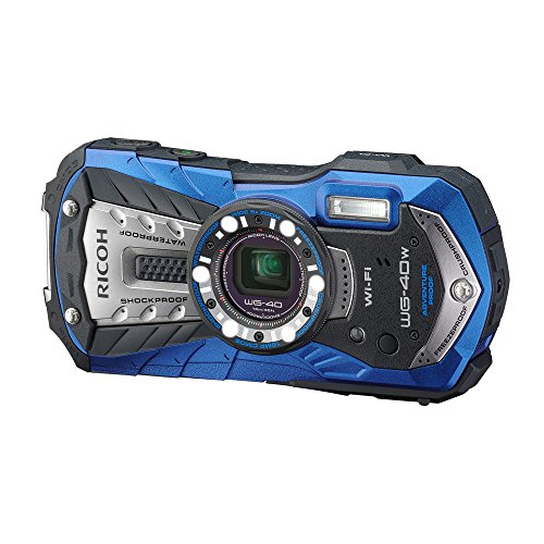 4549212294938 - RICOH WATERPROOF DIGITAL CAMERA RICOH WG-40 BLUE WATERPROOF 14M WITHSTAND SHOCK 1.6M COLD -10 DEGREES RICOH WG-40W BL 04693