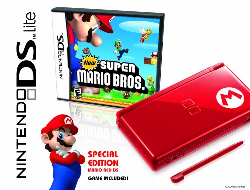0045496718589 - NINTENDO DS LITE LIMITED EDITION RED MARIO WITH NEW SUPER MARIO BROS.