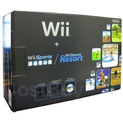 0045496880873 - NINTENDO WII CONSOLE BLACK WITH WII SPORTS AND WII SPORTS RESORT