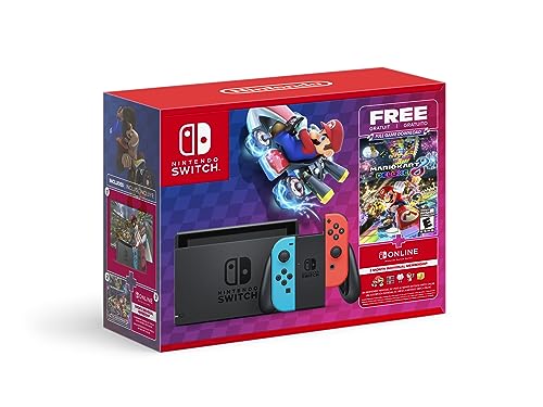 0045496884437 - NINTENDO SWITCH™ MARIO KART™ 8 DELUXE BUNDLE (FULL GAME DOWNLOAD + 3 MO SWITCH ONLINE MEMBERSHIP INCLUDED)