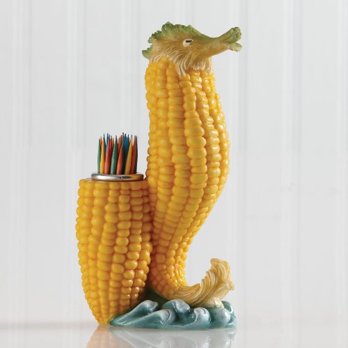 0045544203401 - SWEET CORN SEAHORSE TOOTHPICK CONTAINER BY HOME GROWN