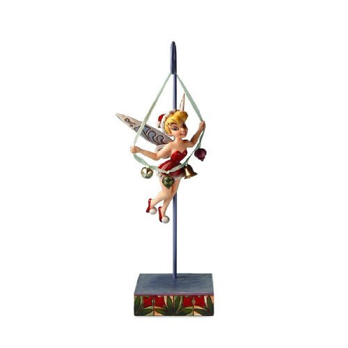 0045544276191 - DISNEY TRADITIONS - JIM SHORE - TINKER BELL - LET THE SEASON RING - HANGING ORNAMENT WITH DISPLAYER