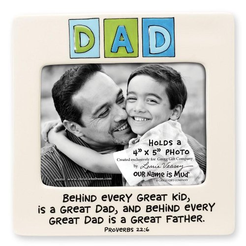 0045544276238 - DAD - BEHIND EVERY GREAT KID PICTURE FRAME BY OUR NAME IS MUDÂ® - 4X5
