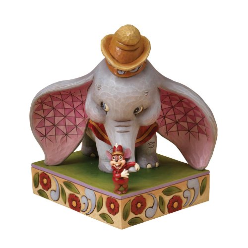 0455443940930 - DISNEY TRADITIONS DESIGNED BY JIM SHORE FOR ENESCO DUMBO WITH TIMOTHY MOUSE FIGURINE 8 IN