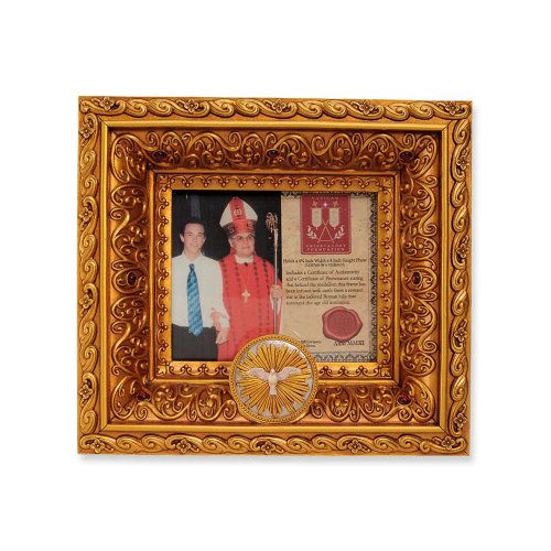 0045544420020 - VATICAN OBSERVATORY FOUNDATION FROM GREGG GIFT FOR ENESCO CONFIRMATION PHOTO FRAME, 6.9-INCH
