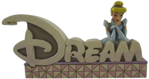 0455444629520 - DISNEY TRADITIONS BY JIM SHORE DREAM INSPIRATIONAL WORD PLAQUE 4-1/2-INCH