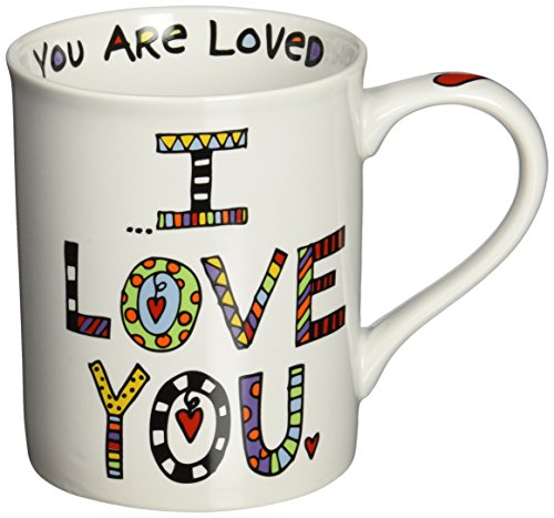 0045544491952 - ENESCO 4029243 OUR NAME IS MUD BY LORRIE VEASEY 16-OUNCE PORCELAIN MUG, I LOVE Y