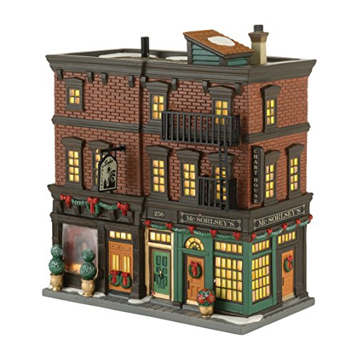 0045544507875 - DEPARTMENT 56 CHRISTMAS IN THE CITY VILLAGE SOHO SHOPS LIT HOUSE, 7.67-INCH