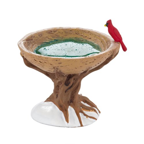 0045544563864 - DEPARTMENT 56 DECORATIVE ACCESSORIES FOR VILLAGE COLLECTIONS, WOODLAND BIRD BATH GENERAL, 1.57-INCH