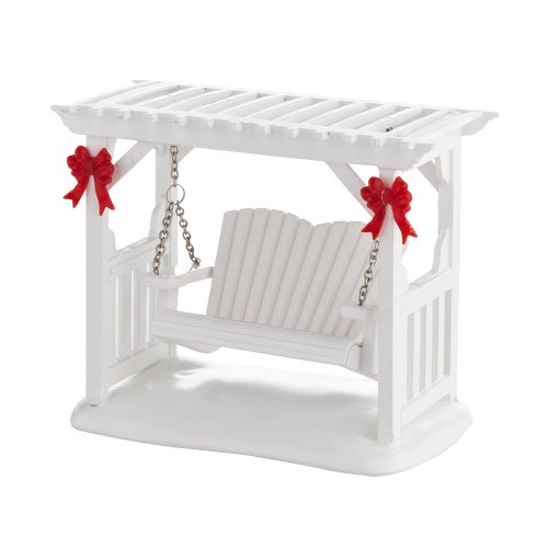 0045544563888 - DEPARTMENT 56 DECORATIVE ACCESSORIES FOR VILLAGE COLLECTIONS, PICKET LANE GARDEN SWING GENERAL, 2.17-INCH