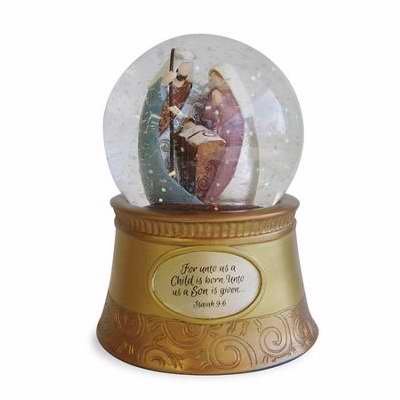 0045544694674 - ENESCO LEGACY OF LOVE HOLY FAMILY WATERBALL, 4-INCH