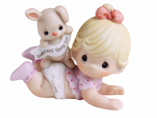 0045544750905 - PRECIOUS MOMENTS THE SWEETEST BABY GIRL FIGURINE