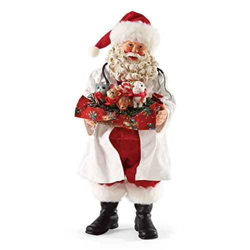 0045544792523 - DEPARTMENT 56 POSSIBLE DREAMS CHRISTMAS SANTA'S PAWS AND CLAUS FIGURINE