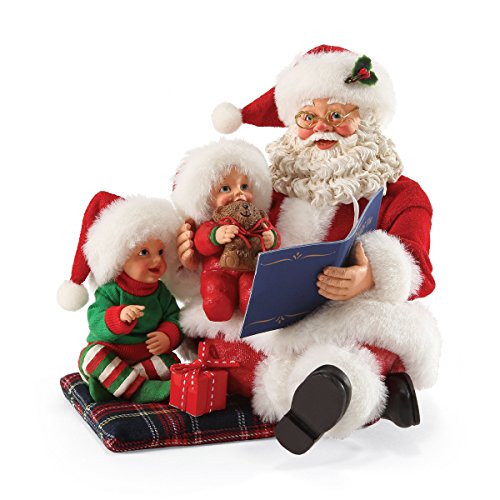 0045544792875 - DEPARTMENT 56 POSSIBLE DREAMS CHRISTMAS SANTA'S READ IT AGAIN SANTA FIGURINE