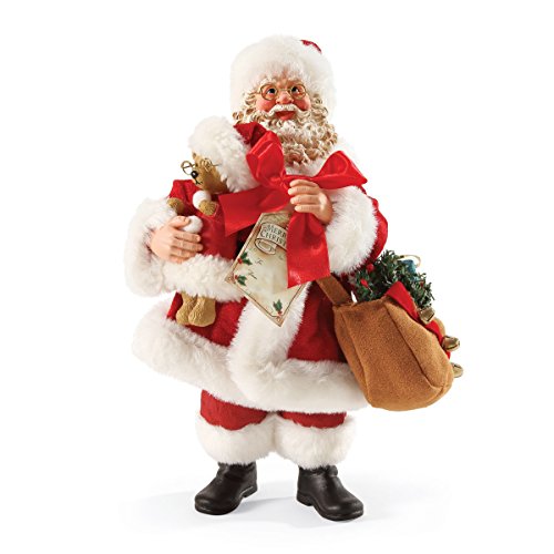 0045544792929 - DEPARTMENT 56 POSSIBLE DREAMS CHRISTMAS SANTA'S STUFFED WITH LOVE FIGURINE
