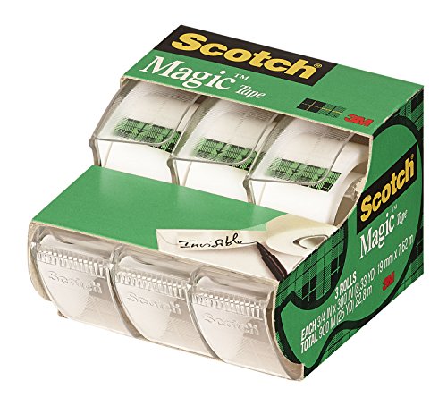  Scotch Magic Tape, 3 Rolls, Numerous Applications