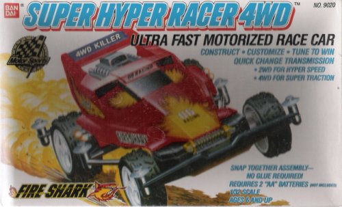 0045557090265 - SUPER HYPER RACER 4WD - FIRE SHARK MOTORIZED MODEL